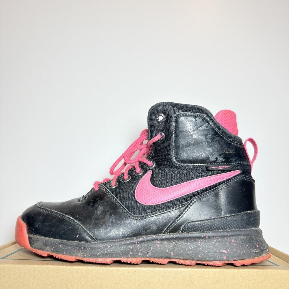Nike Stasis ACG Hyper Pink Girls High Top Winter Boots Sneakers Youth 6.5 Used